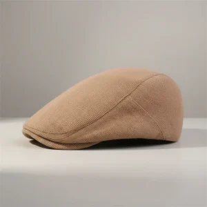 Casquette plate coton polyester ajustable camel - Vue 2 - casquette plate