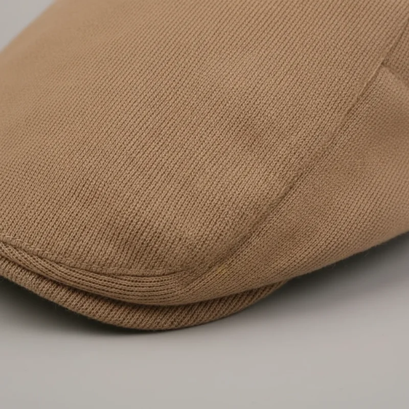Casquette plate coton polyester ajustable camel - Vue 4 - casquette plate