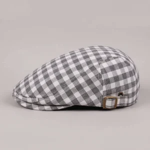 Casquette plate coton polyester homme ajustable - Vue 2 - casquette plate