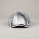 Casquette plate coton rayé style marin - Vue 1 - casquette plate