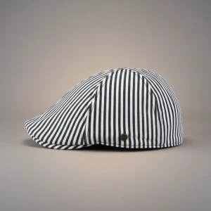 Casquette plate coton rayé style marin - Vue 2 - casquette plate