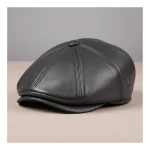 Casquette plate cuir homme style authentique - Vue 7 - casquette plate