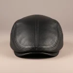Casquette plate cuir homme style classe - Vue 1 - casquette plate