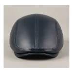 Casquette plate cuir homme style soigné - Vue 1 - casquette plate