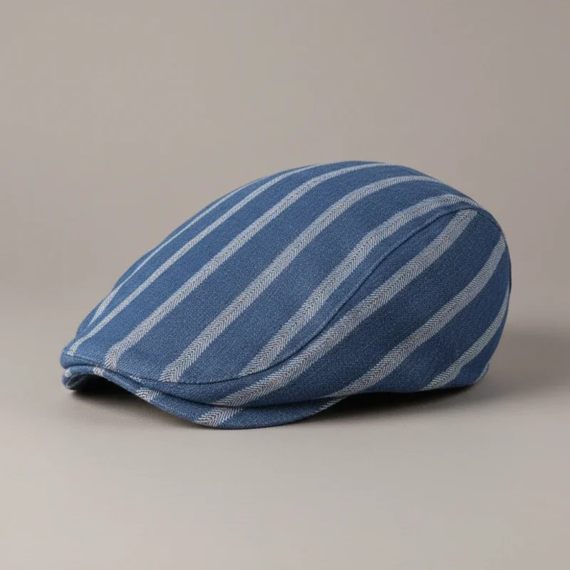 casquette plate denim homme style décontracté - Vue 1 - casquette plate