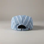 casquette plate denim rayé ajustable été - Vue 3 - casquette plate