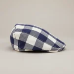 Casquette plate enfant coton à carreaux ajustable - Vue 2 - casquette plate