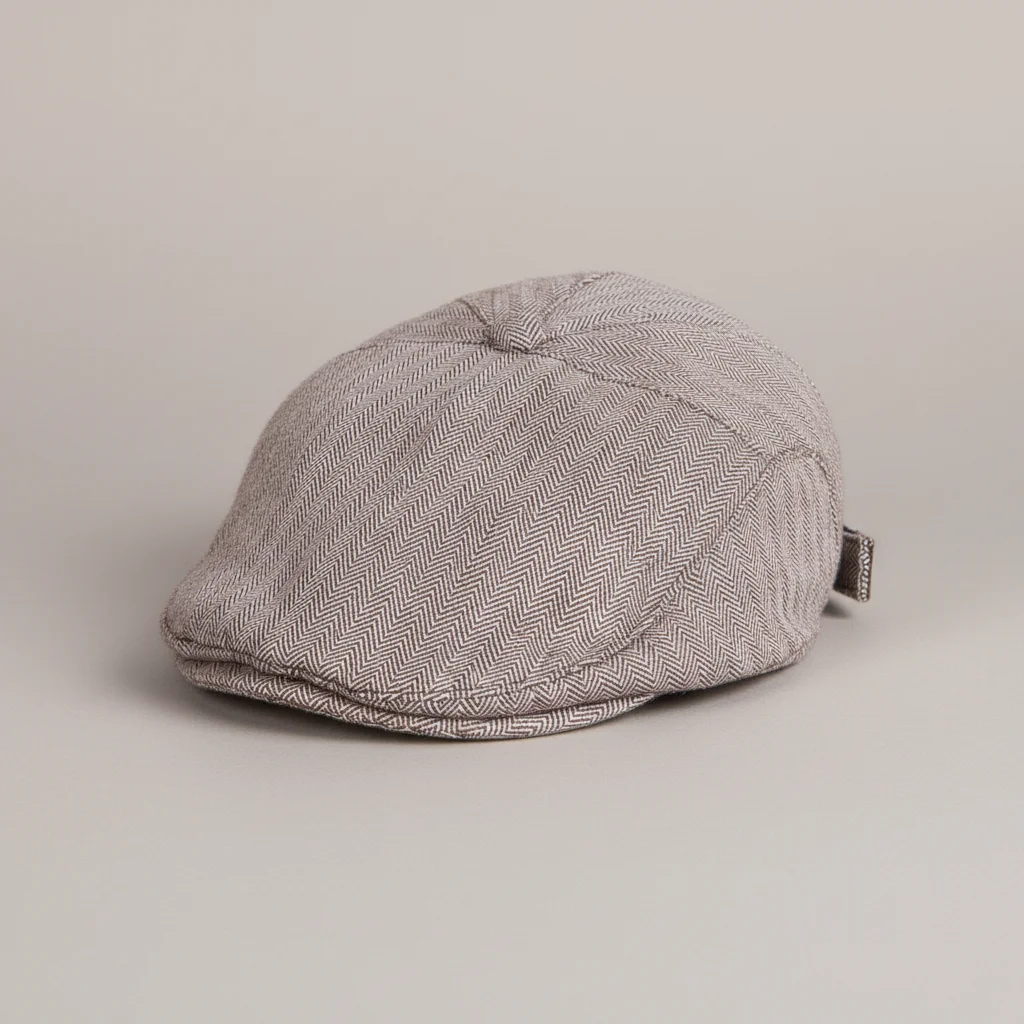 Casquette plate enfant coton ajustable marron - Vue 1 - casquette plate