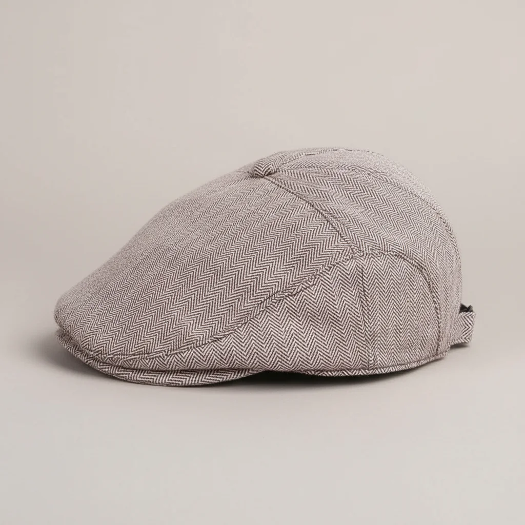 Casquette plate enfant coton ajustable marron - Vue 2 - casquette plate