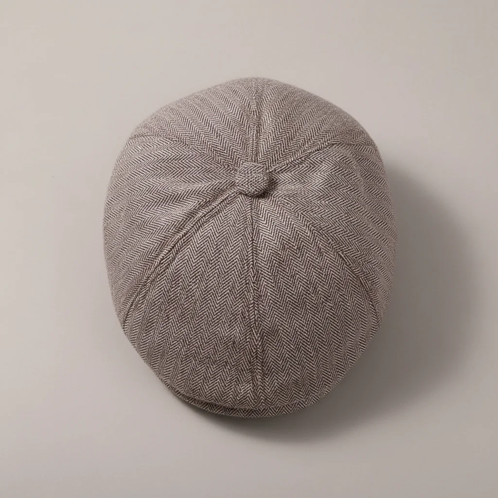 Casquette plate enfant coton ajustable marron - Vue 3 - casquette plate