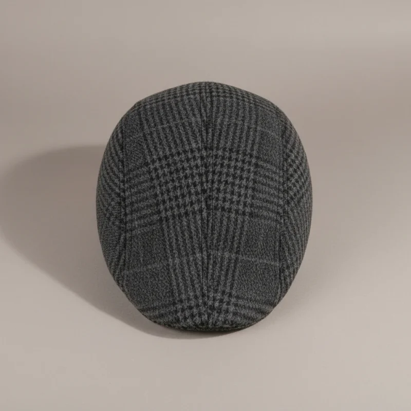 Casquette plate homme coton polyester rayé - Vue 3 - casquette plate