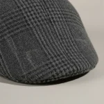 Casquette plate homme coton polyester rayé - Vue 4 - casquette plate