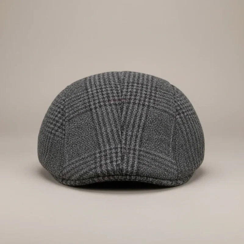 Casquette plate homme coton polyester rayé - Vue 5 - casquette plate