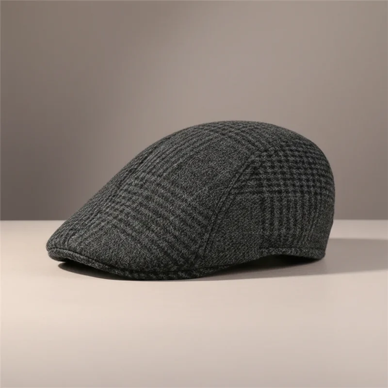 Casquette plate homme coton polyester rayé - Vue 6 - casquette plate