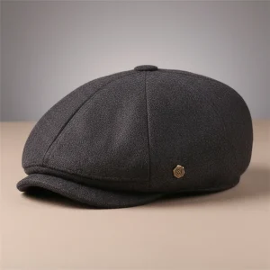 Casquette plate homme laine ajustable hiver - Vue 1 - casquette plate