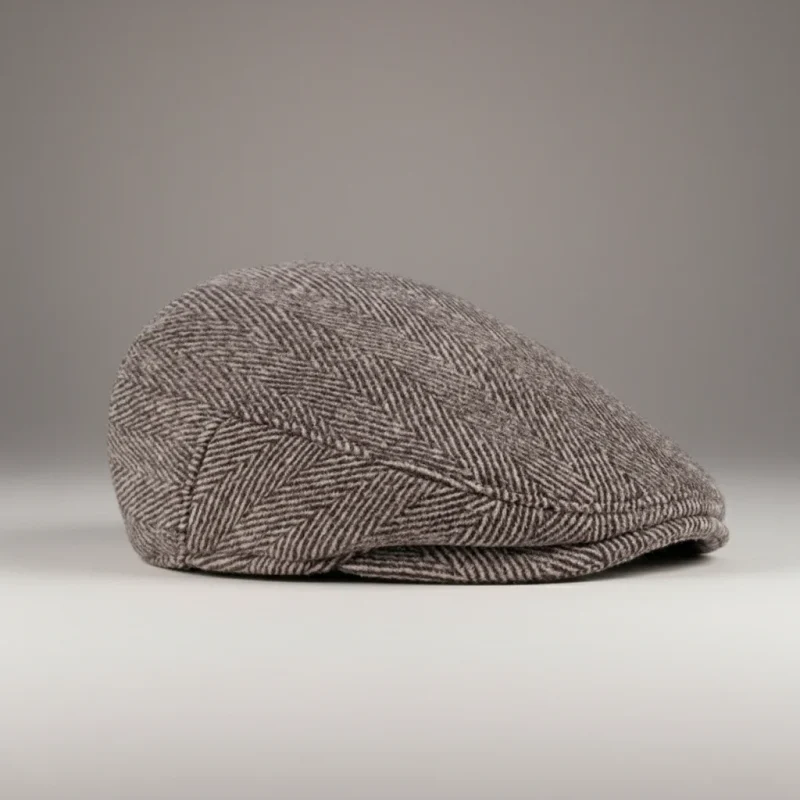 casquette plate homme laine style hiver - Vue 2 - casquette plate