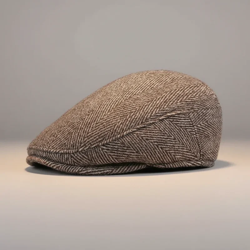 casquette plate homme laine style hiver - Vue 6 - casquette plate