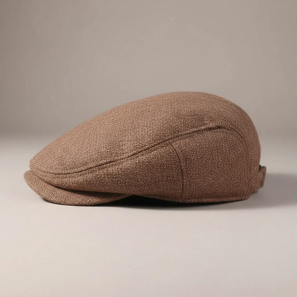 Casquette plate homme lin et coton ajustable - Vue 2 - casquette plate