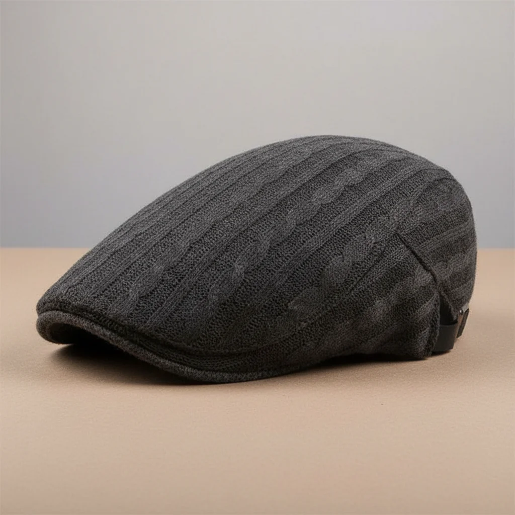 Casquette plate homme polyester style anglais - Vue 4 - casquette plate