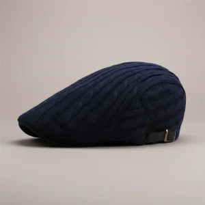 Casquette plate homme polyester style tricot - Vue 2 - casquette plate