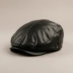 Casquette plate homme simili cuir ajustable - Vue 3 - casquette plate