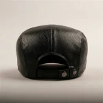 Casquette plate homme simili cuir ajustable - Vue 4 - casquette plate