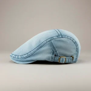 Casquette plate jean homme ajustable - Vue 2 - casquette plate
