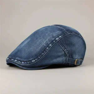casquette plate jean homme ajustable - Vue 2 - casquette plate