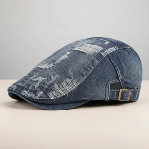 Casquette plate jean homme style casual - Vue 2 - casquette plate