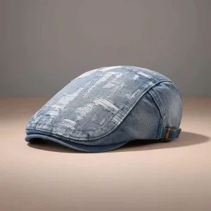 Casquette plate jean homme style estival - Vue 1 - casquette plate