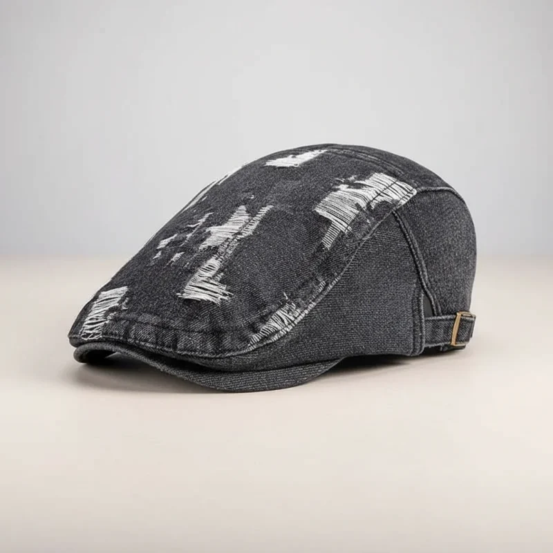 Casquette plate jean homme style été - Vue 1 - casquette plate