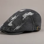 Casquette plate jean homme style été - Vue 4 - casquette plate