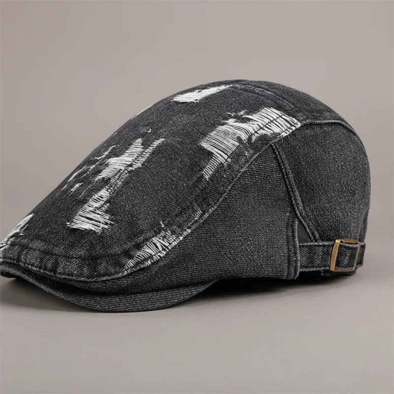 Casquette plate jean homme style été - Vue 4 - casquette plate