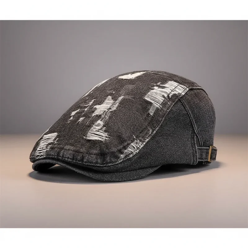 Casquette plate jean homme style été - Vue 5 - casquette plate