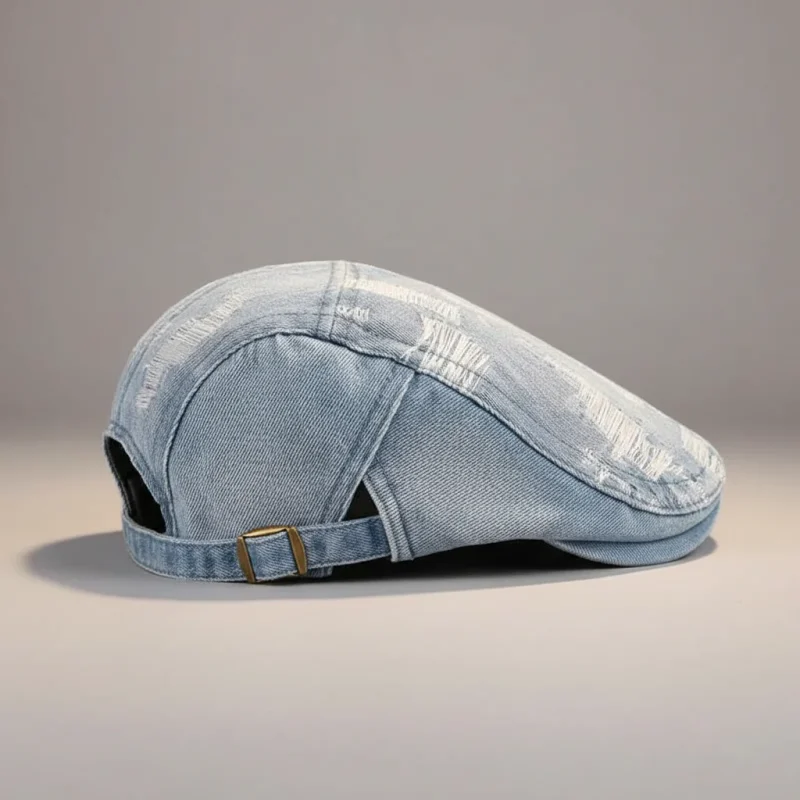 Casquette plate jean homme style moderne - Vue 2 - casquette plate