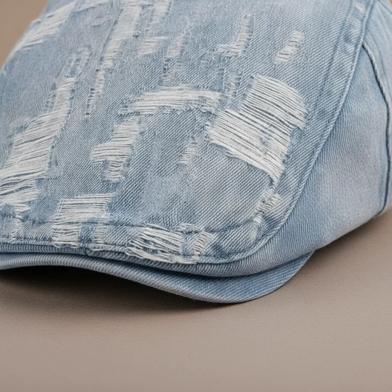 Casquette plate jean homme style moderne - Vue 4 - casquette plate