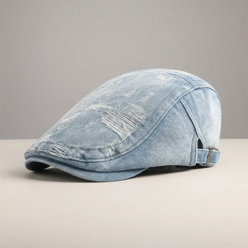 Casquette plate jean homme style moderne - Vue 6 - casquette plate