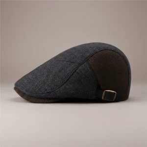 casquette plate laine chevrons ajustable - Vue 2 - casquette plate