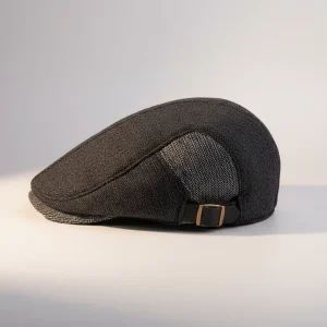 Casquette plate laine coton style rétro - Vue 2 - casquette plate