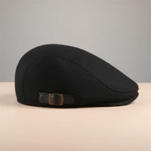 Casquette plate laine coton style vintage - Vue 2 - casquette plate