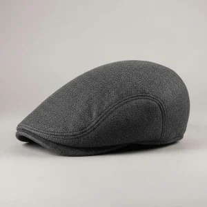 Casquette plate laine et polyester ajustable - Vue 2 - casquette plate