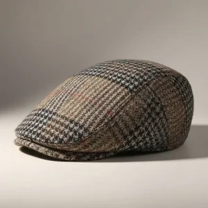 Casquette plate laine et polyester style rétro - Vue 2 - casquette plate