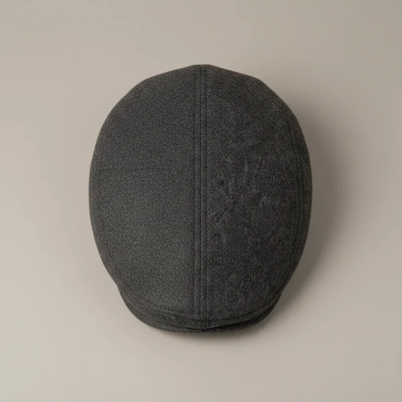 Casquette plate laine et polyester unisexe - Vue 3 - casquette plate