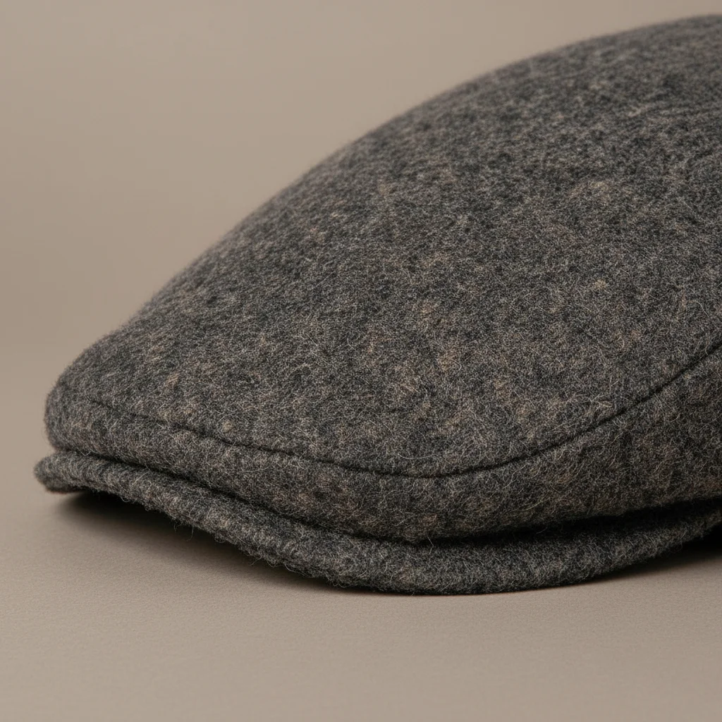Casquette plate laine et polyester unisexe - Vue 4 - casquette plate