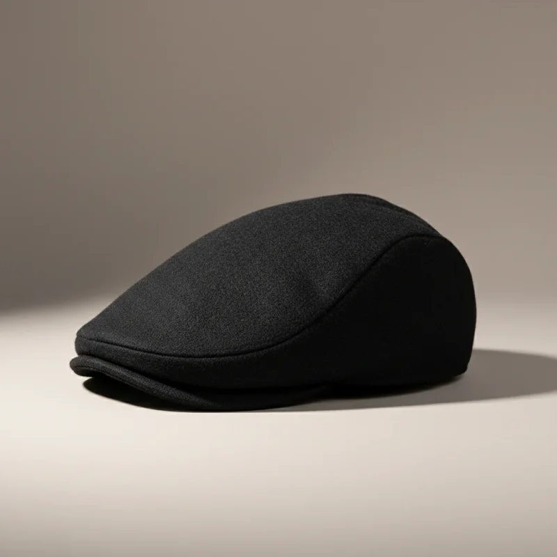 casquette plate laine et polyester vintage - Vue 2 - casquette plate