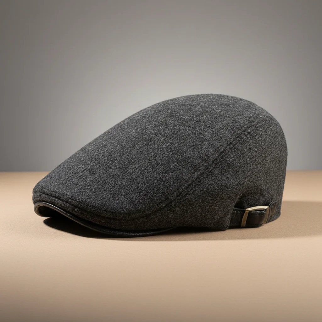 Casquette plate laine homme ajustable confort - Vue 1 - casquette plate