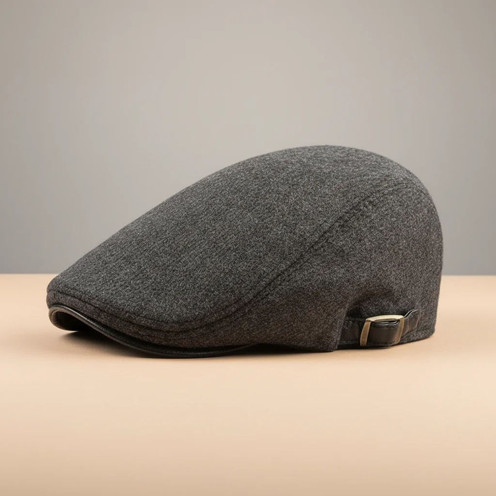 Casquette plate laine homme ajustable confort - Vue 3 - casquette plate