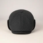 Casquette plate laine homme cache-oreilles hiver - Vue 1 - casquette plate