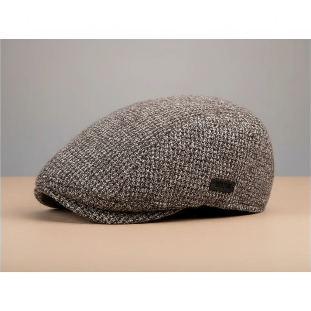 casquette plate laine homme hiver ajustable - Vue 2 - casquette plate