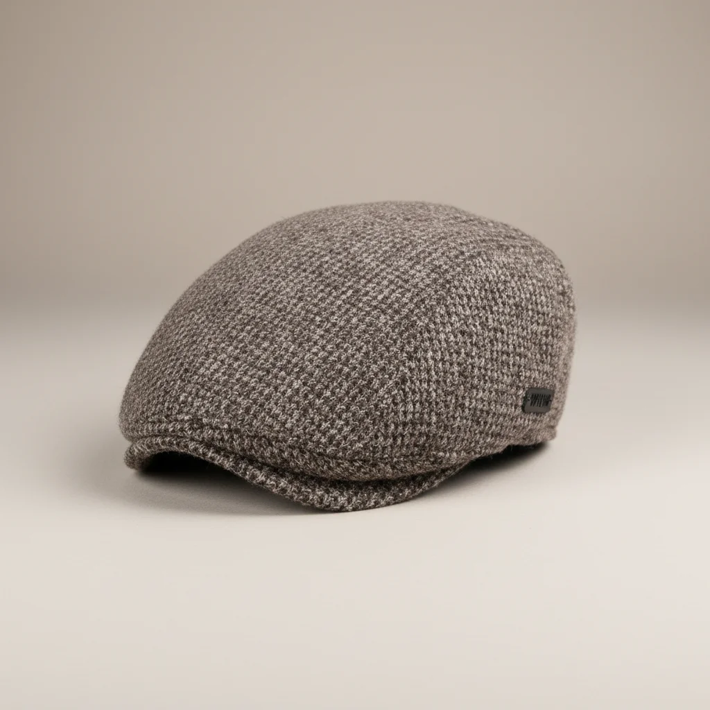 casquette plate laine homme hiver ajustable - Vue 3 - casquette plate